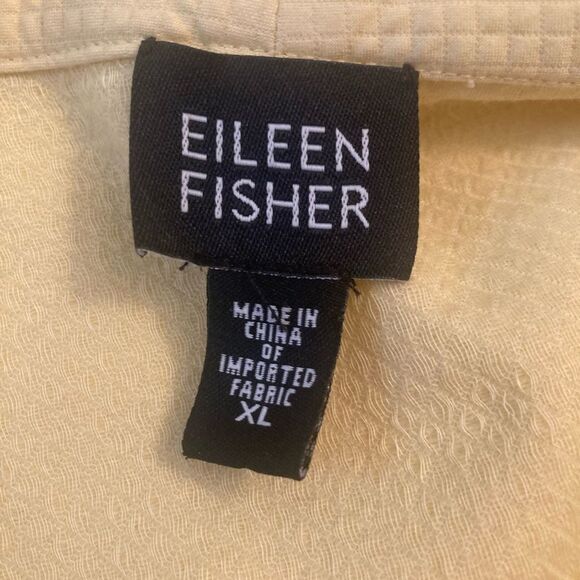 Eileen Fisher Yellow Sleeveless Vest - Picture 3 of 8